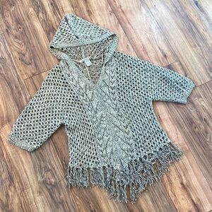 Knit poncho